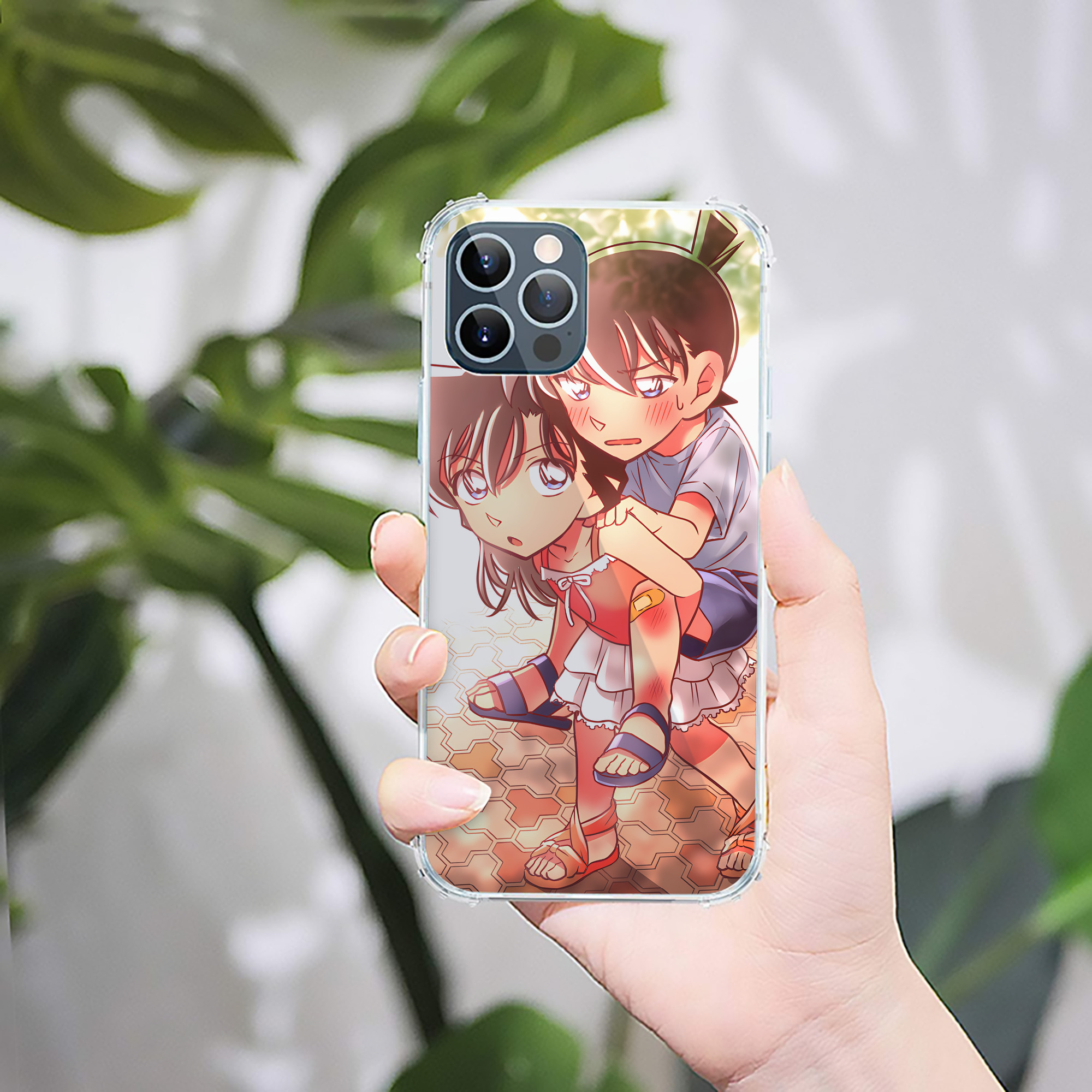 （画像用） 名探偵コナン Detective Conan 【iPhone 12シリーズ対応】透明スマホケース（クリアソフトケース）